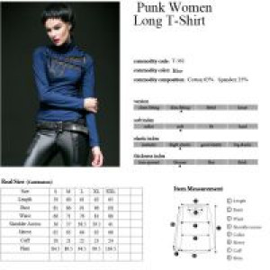  Punk Women Long T-Shirt -  6