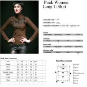  Punk Women Long T-Shirt -  6