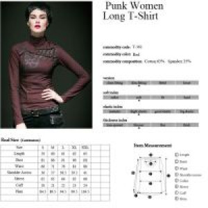  Punk Women Long T-Shirt -  6
