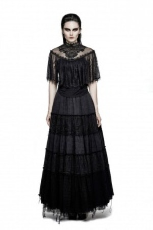  Gothic Lace Shrug Shawl T-shirts Punk Rave T-455/BK -  