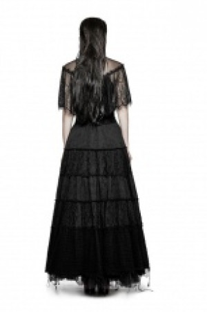  Gothic Lace Shrug Shawl T-shirts Punk Rave T-455/BK -  