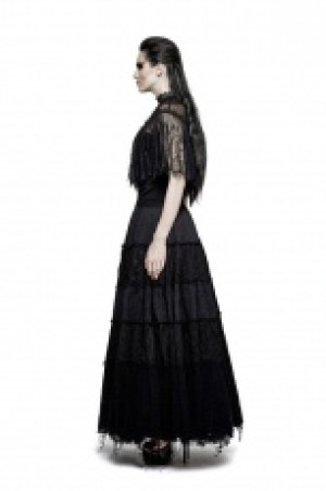  Gothic Lace Shrug Shawl T-shirts Punk Rave T-455/BK -  