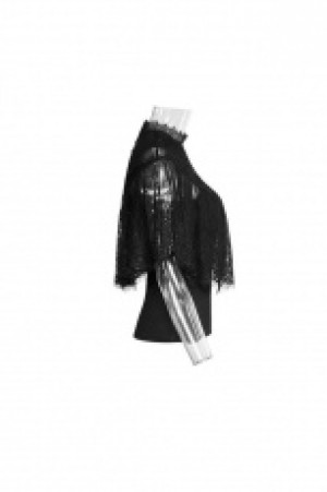  Gothic Lace Shrug Shawl T-shirts Punk Rave T-455/BK -  