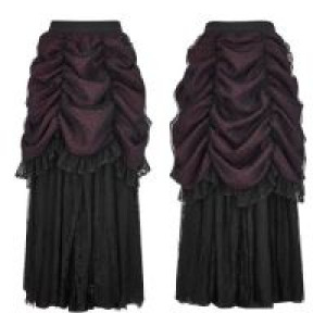  Gothic Gorgeous Bubble Skirt Punk Rave Q-332/BK-RD /   / -  
