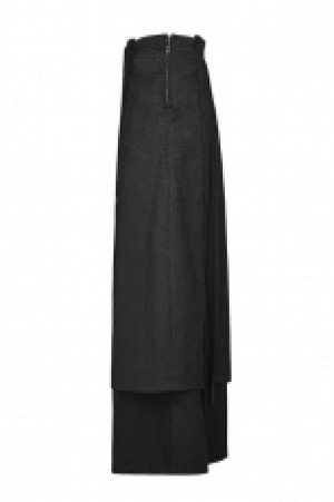  Gothic Half Long Skirt Punk Rave Q-340/BK -  