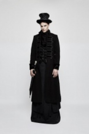  Gothic Half Long Skirt Punk Rave Q-340/BK -  