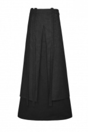  Gothic Half Long Skirt Punk Rave Q-340/BK -  
