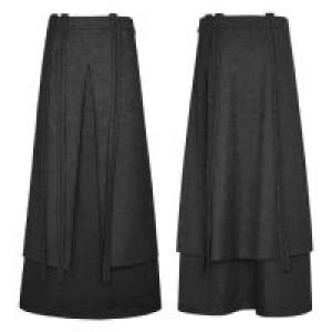  Gothic Half Long Skirt Punk Rave Q-340/BK -  