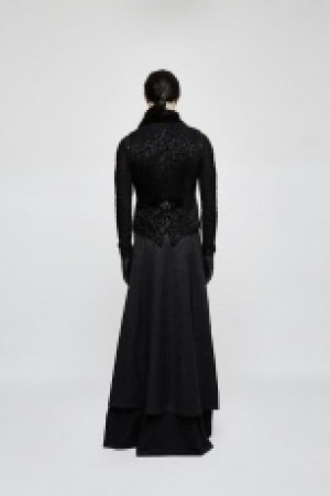  Gothic Half Long Skirt Punk Rave Q-340/BK -  