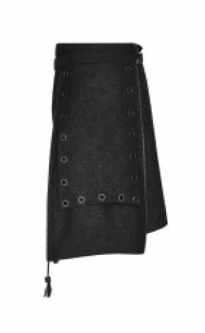 PUNK Irregular Suede Skirt Punk Rave Q-341/BK -  