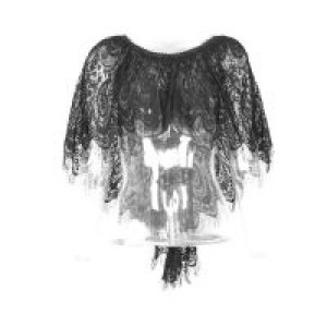 Gothic Lace Two Wear Cappa Punk Rave S-151/BK -  
