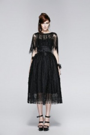  Gothic Lace Two Wear Cappa Punk Rave S-151/BK -  