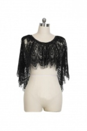  Gothic Lace Two Wear Cappa Punk Rave S-151/BK -  