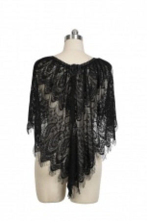  Gothic Lace Two Wear Cappa Punk Rave S-151/BK -  
