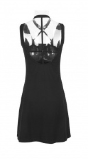      /      Punk Dark Lolita bandage backless Dress /  /  /  /   -  3