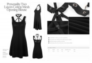      /      Punk Dark Lolita bandage backless Dress /  /  /  /   -  9