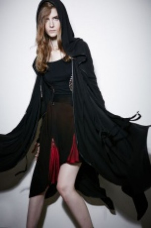  Witch Gown With Irregular Sweep Punk Rave PY-134/BK -  