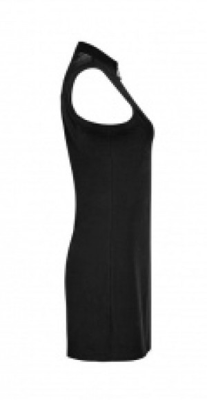  PUNK Dark Black Mosaic Mesh Small Stand Collar Dress Punk Rave OPQ-231LQF/BK -  