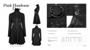  PUNK Handsome Dress Punk Rave OPQ-245LQF/BK -  