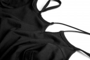  Goth strapless slim dress with rope necklace Punk Rave OPQ-246LQF/BK -  