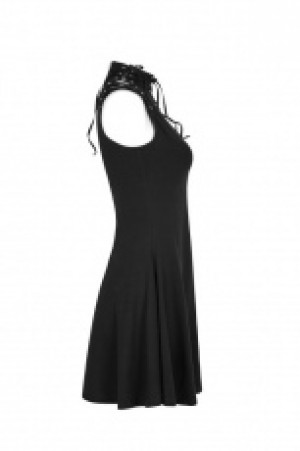  Goth heart shape breast hollow out laced dress Punk Rave OPQ-249LQF/BK -  