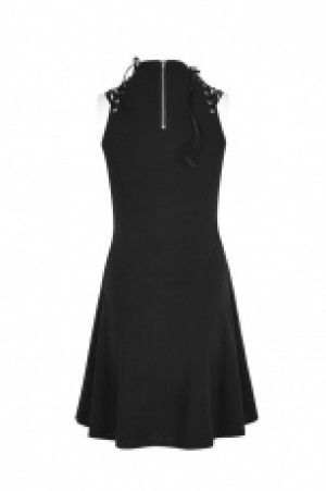  Goth heart shape breast hollow out laced dress Punk Rave OPQ-249LQF/BK -  