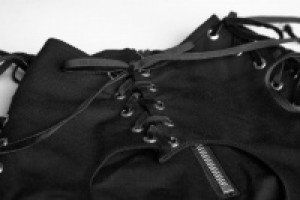  Goth heart shape breast hollow out laced dress Punk Rave OPQ-249LQF/BK -  