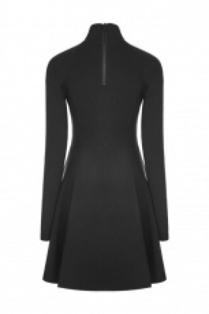  Diablo Series Hollow-out High-collar Dress -  3