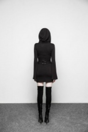  Gothic Witch Half Skirt Punk Rave OPQ-288LQF/BK -  
