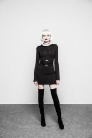  Gothic Witch Half Skirt Punk Rave OPQ-288LQF/BK -  