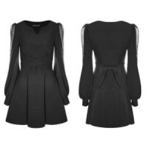  V-collar Dress Punk Rave OPQ-298LQF/BK -  