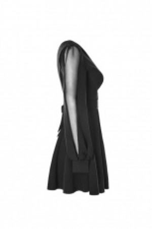  V-collar Dress Punk Rave OPQ-298LQF/BK -  