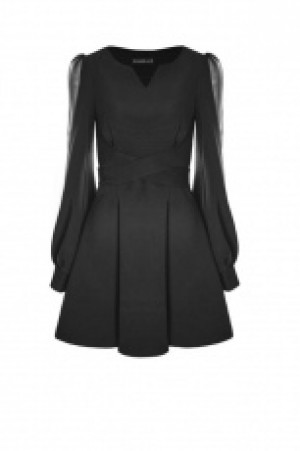  V-collar Dress Punk Rave OPQ-298LQF/BK -  