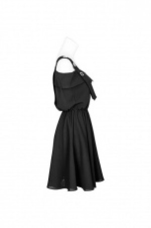  Suspenders Corns Shirt-style Chiffon Dress -  2
