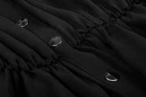  Suspenders Corns Shirt-style Chiffon Dress -  7