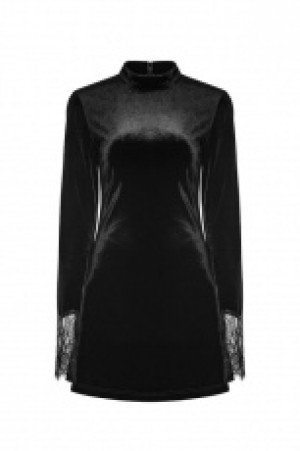  Dark lace Stitching A Pendulum Dress Punk Rave OPQ-300LQF/BK -  