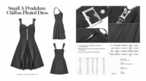      Small A Pendulum Chiffon Pleated Dress /  /   -  8