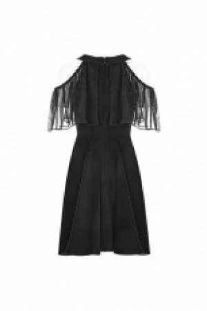  Chiffon Silk Dress Punk Rave OPQ-307LQF/BK -  