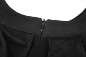  Chiffon Silk Dress Punk Rave OPQ-307LQF/BK -  