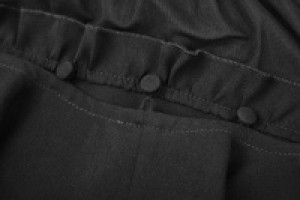  Lotus Leaf Side Stitching Dress Punk Rave OPQ-308LQF/BK -  
