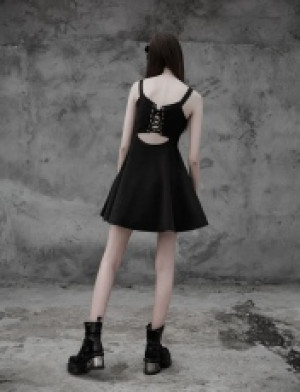  Punk Tie Rope Design Dress Punk Rave OPQ-312LQF/BK -  