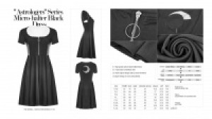  Astrologers Series Micro-halter Black Dress Punk Rave OPQ-314LQF/BK -  