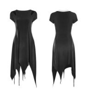  Irregular Hem Dress Punk Rave OPQ-316LQF/BK -  