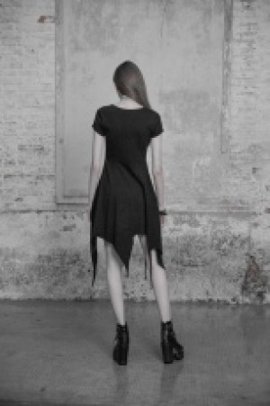  Irregular Hem Dress Punk Rave OPQ-316LQF/BK -  