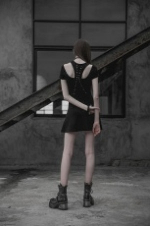  Punk Corn Tie Rope Dress Punk Rave +OPQ-318LQF/BK -  