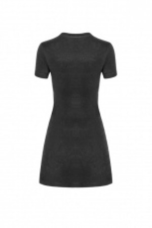  Dark Minimalist Slim Short Sleeve Age-cut Dresses Punk Rave OPQ-337LQF/BK -  