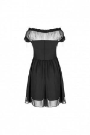  Off Shoulder Lolita Bandage Dress Punk Rave OPQ-338LQF/BK -  