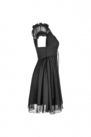  Off Shoulder Lolita Bandage Dress Punk Rave OPQ-338LQF/BK -  