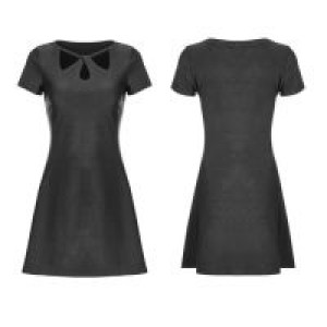  Hollow A Pendulum Knitted Dress Punk Rave OPQ-340LQF/BK -  
