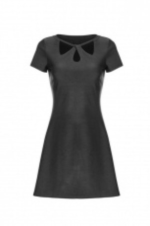  Hollow A Pendulum Knitted Dress Punk Rave OPQ-340LQF/BK -  